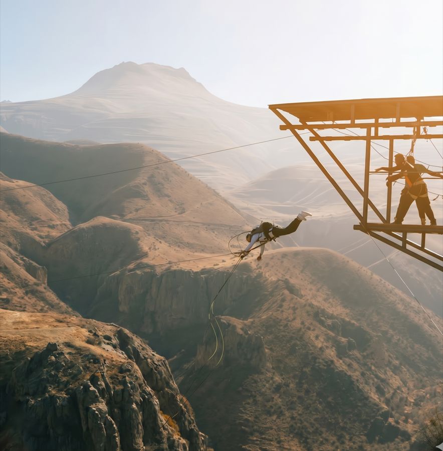 Rope jumping 120 meters